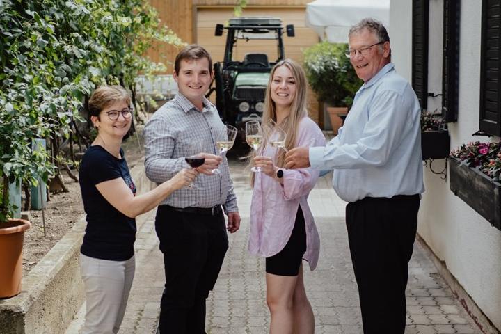 Familie Beranek: v.l.n.r. Martina, Mathias, Katharina und Michael