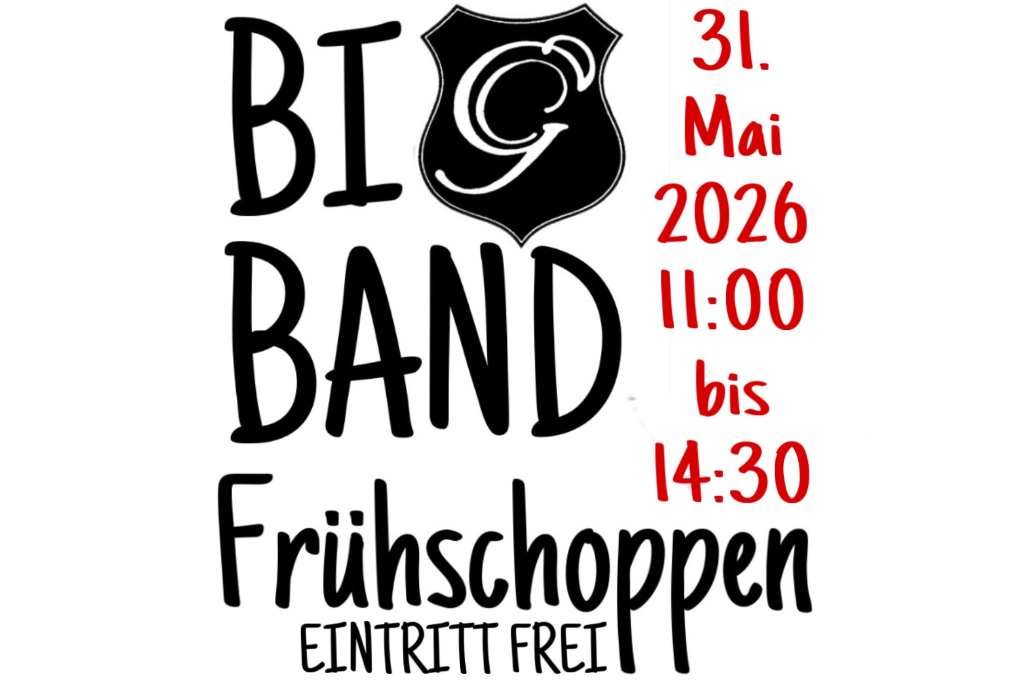 Big Band Frühschoppen 31.05.2026 - 11:00 bis 14:30 Uhr - Eintritt frei!
